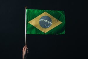 flag, brazil, nation, brasil bandeira brazil hand, black background, brazil flag, yellow and green, brazil, brazil, brazil, brazil, brazil